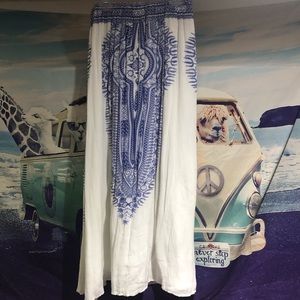 Cute Mediterranean Maxi Skirt